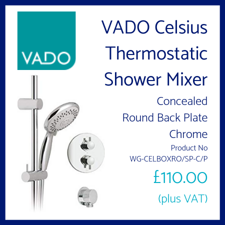 VADO Celsius Thermostatic Shower Mixer (Round)