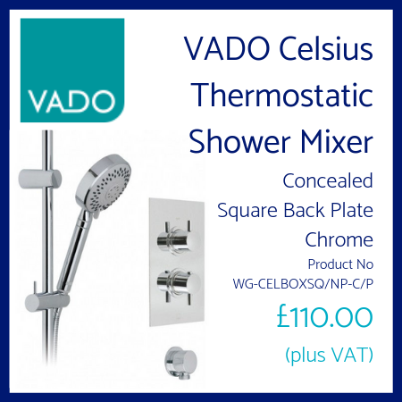 VADO Celsius Thermostatic Shower Mixer