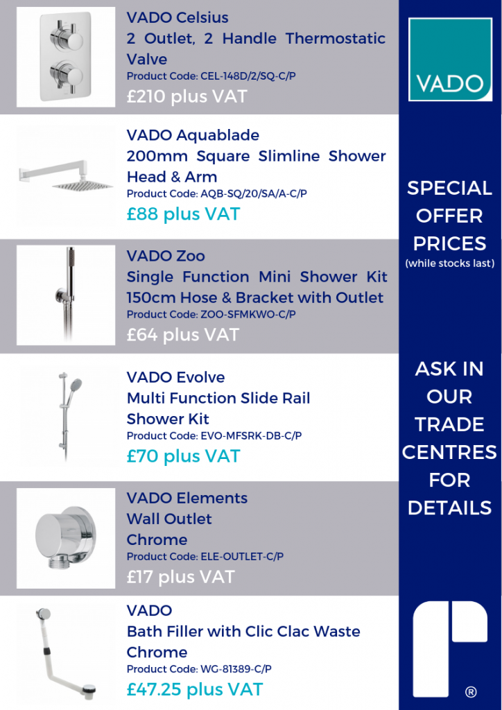 VADO Special Offer Prices Summer 2019 Richmonds