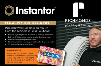 Instantor Q2 Promotion – Earn Greggs Gift Cards on PEX Pipe